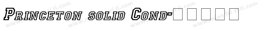Princeton solid Cond字体转换